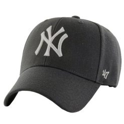 Czapka z daszkiem dla dorosłych 47 Brand New York Yankees. Szare czapki z daszkiem damskie 47 Brand, bez wzorów. Za 99.99 zł.