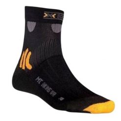 Skarpetki Unisex Dla Dorosłych Rower Górski. Czarne skarpetki damskie X Socks, bez wzorów. Za 46.99 zł.