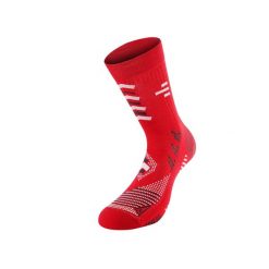 Skarpety piłkarskie unisex antypoślizgowe. Białe skarpetki damskie R-EVENGE, bez wzorów, z materiału. Za 131.89 zł.