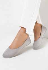 Szare Balerinki Kissyxo. Szare balerinki damskie Born2be, bez wzorów. Za 34.99 zł.