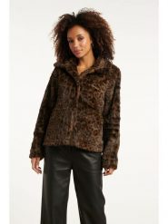 Smashed Lemon Kurtka przejściowa w kolorze brązowym rozmiar: S. Brązowe kurtki damskie Smashed Lemon, s, bez wzorów, bez kaptura. Za 161.34 zł.