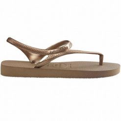 Klapki Havaianas Model Flash Urban Kolor Brąz. Brązowe klapki damskie Havaianas, bez wzorów, z gumy, bez obcasa, bez zapięcia. Za 83.99 zł.