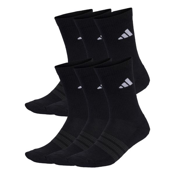 SKARPETY CUSHIONED CREW OPAKOWANIE, 6 PAR. Białe skarpetki damskie Adidas, bez wzorów, z bawełny. Za 99.95 zł.