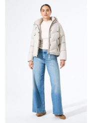 Garcia Kurtka pikowana w kolorze kremowym rozmiar: L. Brązowe kurtki damskie Garcia, l, bez wzorów, bez kaptura. Za 227.31 zł.