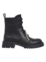 Pepe Jeans FOOTWEAR Skórzane botki w kolorze czarnym rozmiar: 38. Czarne botki damskie Pepe Jeans FOOTWEAR, z jeansu, bez obcasa, bez zapięcia. Za 238.84 zł.