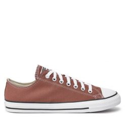 Trampki Converse. Brązowe trampki damskie Converse, bez wzorów, bez zapięcia. Za 209.99 zł.