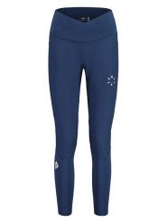Maloja Legginsy funkcyjne "ArayaM" w kolorze granatowym rozmiar: S. Niebieskie legginsy damskie Maloja, s, bez wzorów, z materiału. Za 245.96 zł.