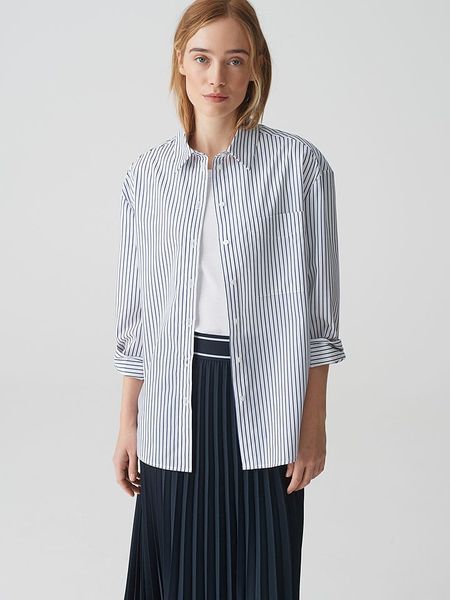 OPUS Koszula w kolorze białym rozmiar: 40. Białe koszule damskie Opus, bez wzorów, bez kołnierzyka, bez ramiączek. Za 135.17 zł.