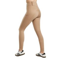Damskie legginsy jeździeckie z pełną przyczepnością Montar MoElaine Logo. Brązowe legginsy damskie MONTAR, s, bez wzorów, z elastanu. Za 431.00 zł.