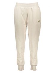 Puma Spodnie dresowe "Essentials+" w kolorze beżowym rozmiar: XL. Brązowe spodnie dresowe damskie Puma, xl, bez wzorów, z dresówki. Za 169.45 zł.