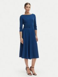 Rinascimento Sukienka koktajlowa CFC0127892003 Niebieski Regular Fit. Niebieskie sukienki damskie Rinascimento, bez wzorów, z syntetyku, wizytowe, bez ramiączek. Za 699.99 zł.