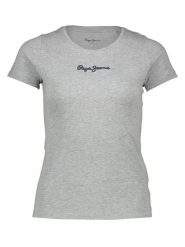 Pepe Jeans Koszulka w kolorze szarym rozmiar: XL. Szare bluzki damskie Pepe Jeans, xl, bez wzorów, z bawełny, bez kołnierzyka, bez ramiączek. Za 57.95 zł.