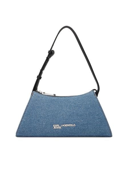 Karl Lagerfeld Jeans Torebka A3W30329 Niebieski. Niebieskie torebki klasyczne damskie Karl Lagerfeld Jeans, z jeansu, bez dodatków. Za 329.99 zł.