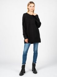 Silvian Heach Sweter Mondee | PGA22132 | Kobieta | Czarny. Czarne swetry klasyczne damskie Silvian Heach, xs, z dzianiny, bez kołnierzyka. W wyprzedaży za 189.00 zł.