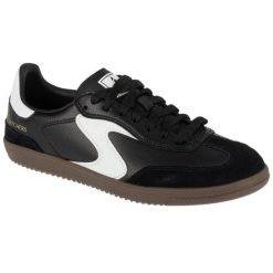 Buty sportowe Sneakersy damskie, Hotshot - Kickoff. Czarne obuwie sportowe casual damskie Skechers, trekkingowe. Za 259.99 zł.
