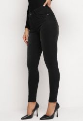 Czarne Jeansy Skinny z Delikatnymi Cyrkoniami Hemissa. Czarne jeansy damskie Born2be, z aplikacjami, z jeansu. Za 39.99 zł.