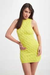 Sukienka ze strukturą ELISABETTA FRANCHI. Sukienki damskie Elisabetta Franchi, bez wzorów, bez ramiączek. W wyprzedaży za 1,567.30 zł.