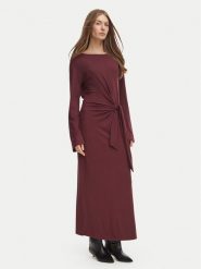 BOSS Sukienka codzienna 50568970 Bordowy Regular Fit. Czerwone sukienki damskie Boss, bez wzorów, bez ramiączek. Za 699.99 zł.
