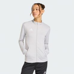 Bluza Entrada26 Track Jacket. Białe bluzy damskie Adidas, s, z aplikacjami, z dresówki, z kapturem. Za 121.99 zł.