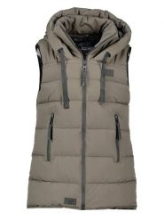 Canadian Peak Kamizelka pikowana "Dolbeak" w kolorze khaki rozmiar: S. Brązowe kamizelki damskie Canadian Peak, s, bez wzorów, bez kaptura. Za 202.50 zł.