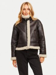 JJXX Kurtka z imitacji skóry Yolanda 12259326 Brązowy Regular Fit. Brązowe kurtki damskie JJXX, l, bez wzorów, ze skóry, bez kaptura. Za 309.99 zł.