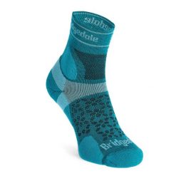 Damskie skarpety Trail Run Bridgedale Ultralight T2 Merino. Zielone skarpetki damskie Bridgedale, bez wzorów. Za 87.99 zł.