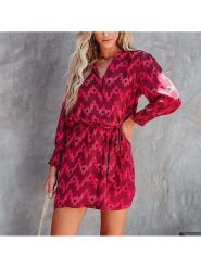 Milan Kiss Sukienka w kolorze czerwono-czarnym rozmiar: S. Czerwone sukienki damskie Milan Kiss, bez wzorów, z tkaniny, bez ramiączek. Za 144.58 zł.