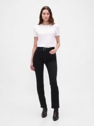 GAP Dżinsy - Slim fit - w kolorze czarnym rozmiar: W34. Czarne jeansy damskie GAP, z podwyższonym stanem. Za 164.95 zł.