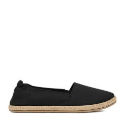 Espadryle JENNY. Czarne espadryle damskie Jenny, bez wzorów, bez obcasa. Za 59.99 zł.