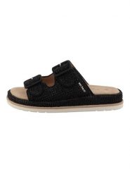 Tom Tailor Klapki w kolorze czarnym rozmiar: 39. Czarne klapki damskie Tom Tailor, bez wzorów, z otwartym noskiem, bez obcasa, bez zapięcia. Za 158.84 zł.