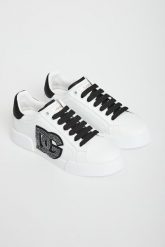 Sneakersy damskie skórzane Portofino DOLCE & GABBANA. Obuwie sportowe damskie Dolce & Gabbana, bez zapięcia. Za 4,059.00 zł.