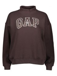 GAP Bluza w kolorze ciemnobrązowym rozmiar: S/M. Brązowe bluzy damskie GAP, m, bez wzorów, bez kaptura. Za 229.95 zł.