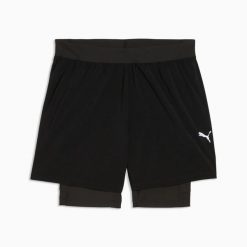 Damskie spodenki do biegania Puma. Spodenki sportowe damskie Puma, l, bez wzorów, z materiału, do biegania. Za 264.99 zł.