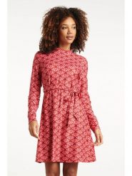 Smashed Lemon Sukienka w kolorze czerwono-jasnoróżowym rozmiar: S. Czerwone sukienki damskie Smashed Lemon, bez wzorów, z tkaniny, bez ramiączek. Za 104.99 zł.