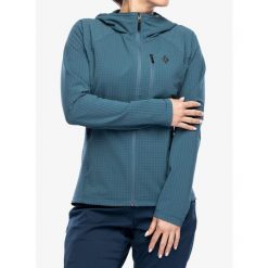 Bluza z kapturem damska Black Diamond Coefficient Storm FZ Hoody. Niebieskie bluzy damskie Black Diamond, na zimę, s, bez wzorów, z kapturem. Za 491.99 zł.