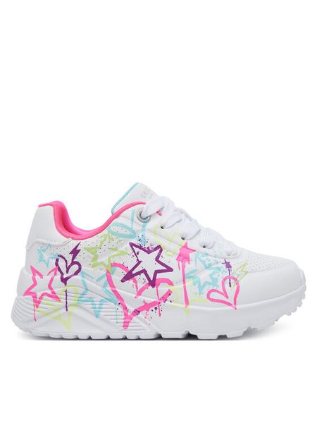 Skechers Sneakersy Uno Lite - My Drip 310391L/WMN Biały. Białe buty sportowe dziewczęce Skechers, bez wzorów, ze skóry, bez zapięcia. Za 219.99 zł.