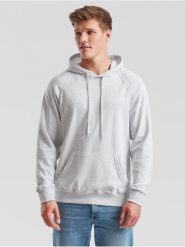 Lekka bluza z kapturem Fruit Of The Loom Gris. Szare bluzy damskie Fruit of the Loom, m, bez wzorów, z bawełny, z kapturem. Za 159.99 zł.