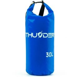 Worek wodoodporny, wodoszczelny, torba na kajak, plecak turystyczny SUP 30L. Niebieskie torby sportowe THUNDER, bez wzorów, z materiału. Za 50.00 zł.