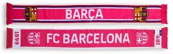 Szalik Barcelona dwustronny - oficjalny licencjonowany. Czerwone szaliki damskie FC BARCELONA, bez wzorów, z bawełny. Za 118.98 zł.