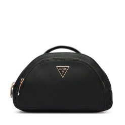 Kosmetyczka Guess. Czarne kosmetyczki damskie Guess, z aplikacjami. Za 269.99 zł.