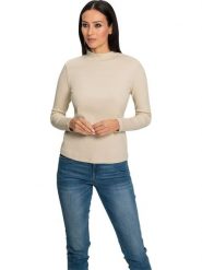 Heine Koszulka w kolorze beżowym rozmiar: 40. Brązowe bluzki damskie Heine, bez wzorów, bez kołnierzyka, bez ramiączek. Za 30.99 zł.