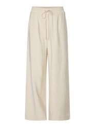 YAS Spodnie w kolorze kremowym rozmiar: 34. Brązowe spodnie materiałowe damskie YAS, bez wzorów, z materiału. Za 96.14 zł.