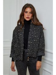 L'armoire de Suzette Kurtka przejściowa w kolorze antracytowym rozmiar: 34/36. Czarne kurtki damskie L'armoire de Suzette, l, bez wzorów, z bawełny, bez kaptura. Za 179.64 zł.