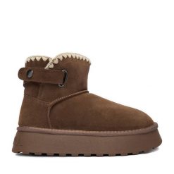 Śniegowce Badura. Brązowe śniegowce damskie Badura. Za 279.99 zł.