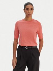 BOSS Sweter Farbella 50544996 Koralowy Slim Fit. Pomarańczowe swetry klasyczne damskie Boss, m, z wełny, bez kołnierzyka. Za 420.99 zł.