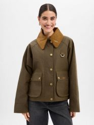 Barbour Kurtka z tkaniny woskowanej Kobiety Bawełna zielony, 44. Zielone kurtki damskie Barbour, bez wzorów, z bawełny, bez kaptura. Za 1,999.95 zł.