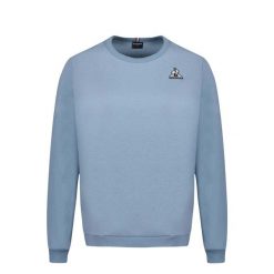 Bluza damska Le Coq Sportif Essentiels N°1. Niebieskie bluzy damskie le coq sportif, bez wzorów, z bawełny, bez kaptura. Za 235.10 zł.