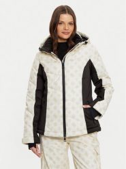 Guess Kurtka narciarska W4PL3N WH0K0 Kremowy Regular Fit. Białe kurtki sportowe damskie Guess, l, z aplikacjami, z syntetyku, bez kaptura. Za 2,139.00 zł.