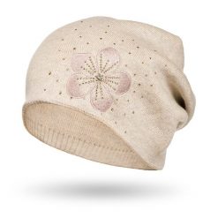 Czapka damska Peterson beżowa PTN HAT-02. Brązowe czapki damskie Peterson, na jesień, bez wzorów. Za 54.00 zł.