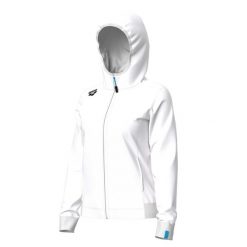 Bluza damska z kapturem Arena Team Panel. Białe bluzy damskie Arena, xl, bez wzorów, z bawełny, z kapturem. Za 300.99 zł.